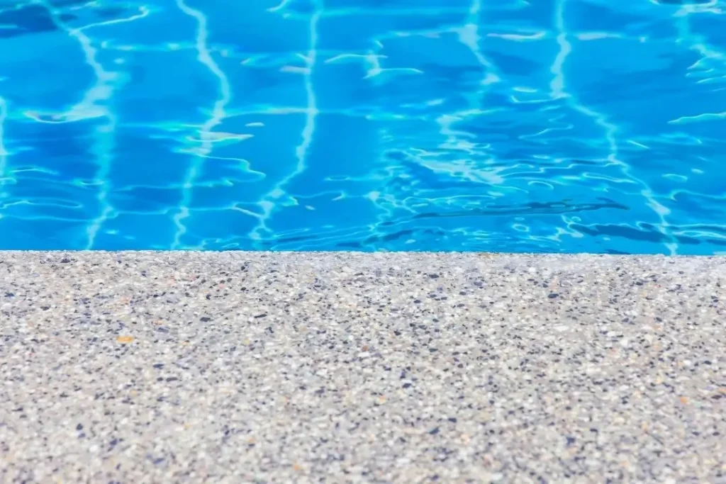 exposed aggregate pool surround