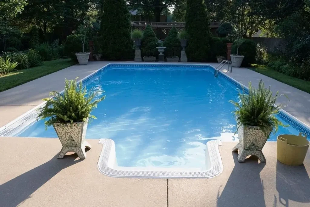 swimming pool concrete pool surrounds